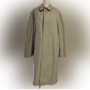 Vintage 1960s Harbor Master Trench Coat with Removable Fur Lining 40L